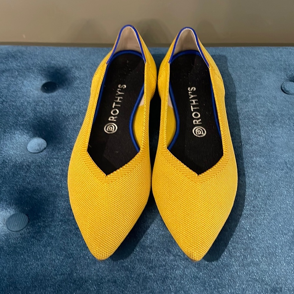 Rothys The Point Sunflower Size 11.5